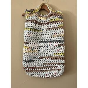 Handmade Recycled Grocery Bag Tote (Extra Long: 16.5" x 24.5")